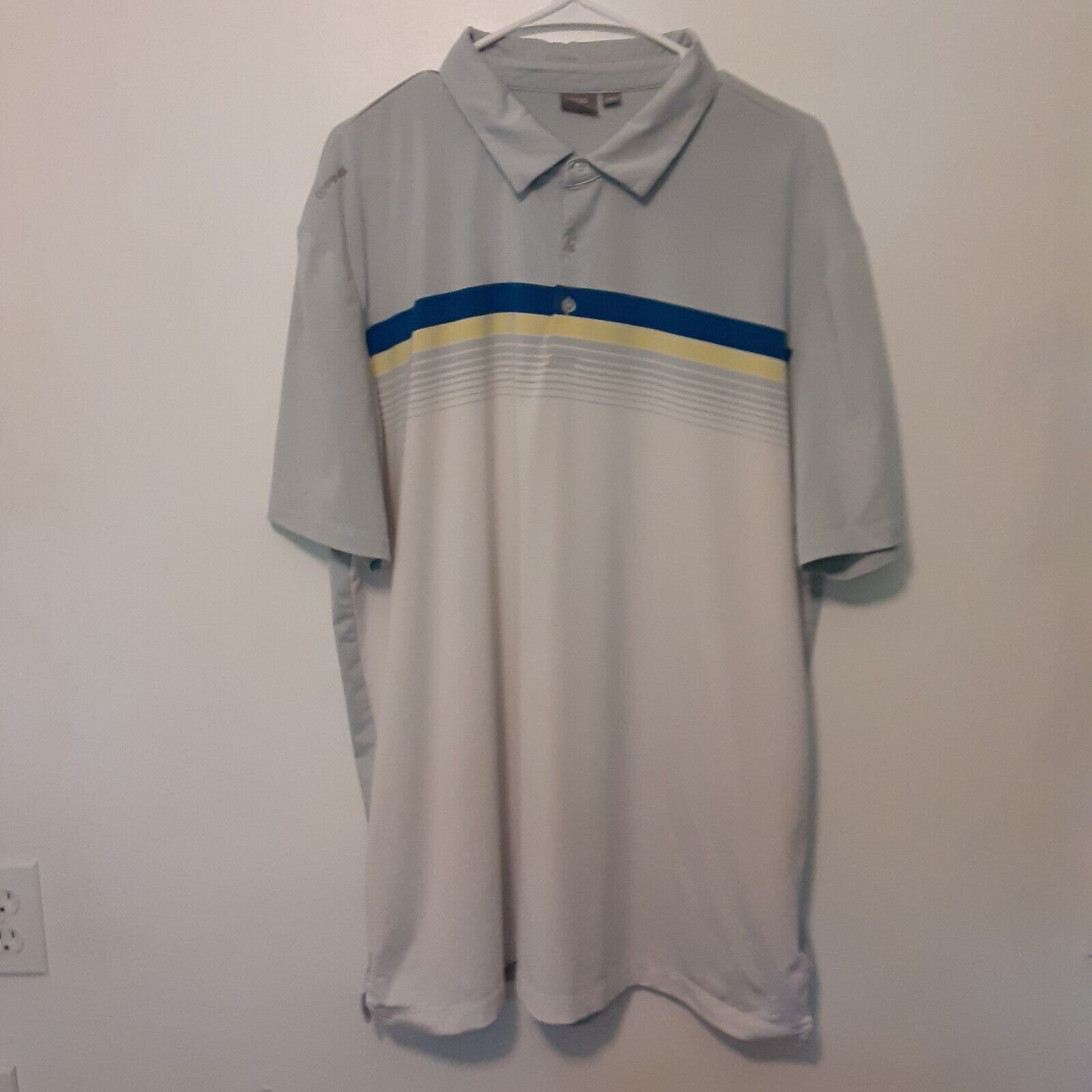 Ping Adult Mens Xl Striped Short Sleeve Polo Golf Shirt